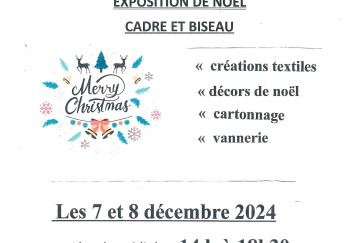 EXPOSITION DE NOEL  CADRE ET BISEAU 